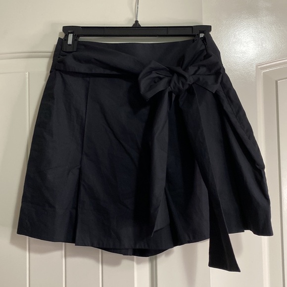 J CREW Poplin Tie Waist Shorts Black Pockets Cotton Sz 4 NEW - Picture 4 of 12